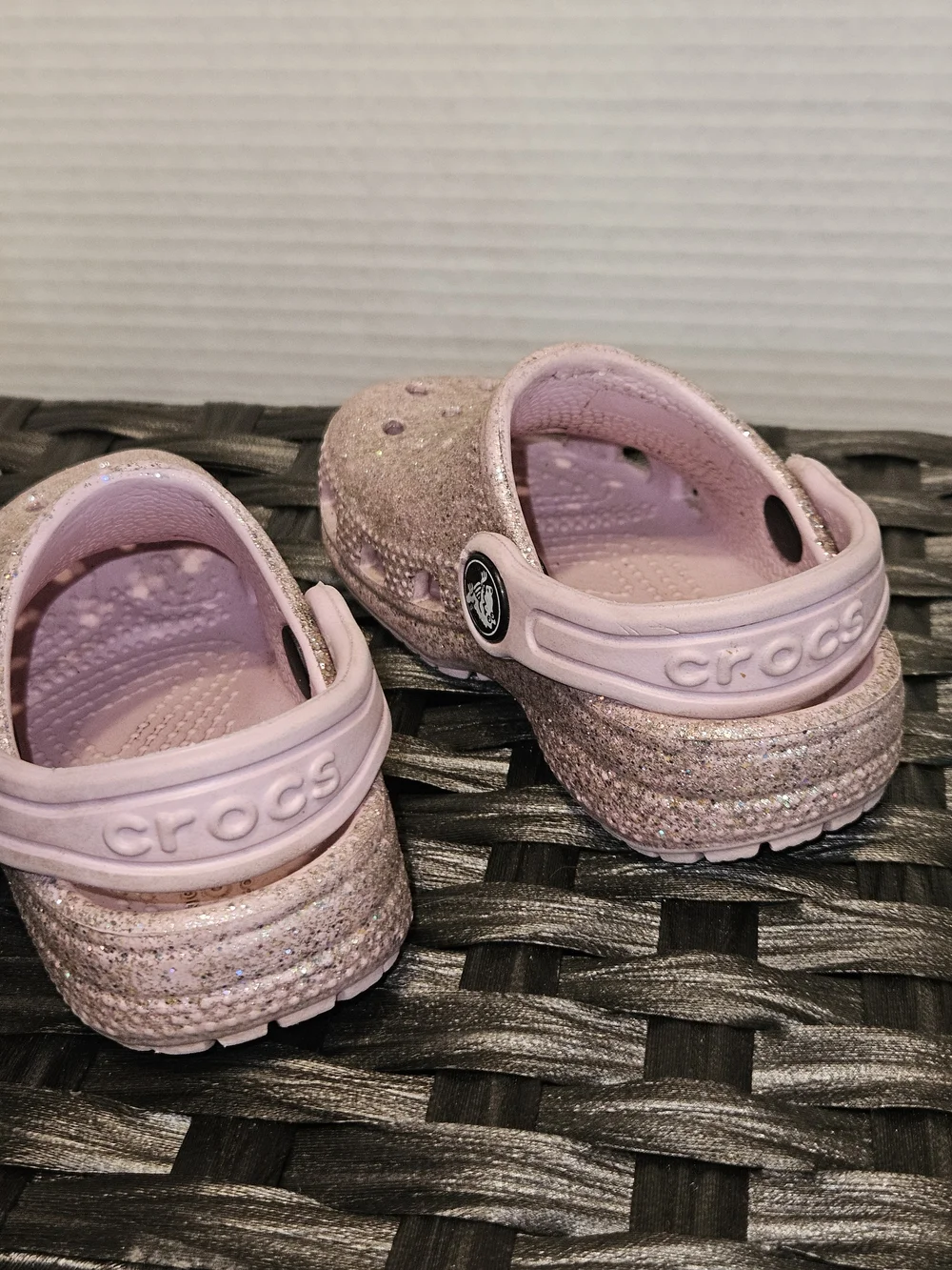 CROCS Kids Sparkle Pink Classic Clog